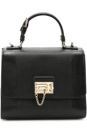 Женская сумка monica с тиснением под игуану DOLCE & GABBANA черная цвета, арт. 0116/BB5826/A1095 купить в ЦУМ | Фото №1 Сумка Monica с тиснением под игуану Dolce & Gabbana черная цвета | Фото №1