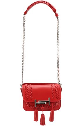 Сумка Double T Mini с плетением и кистями | Фото №1 Сумка Double T Mini с плетением и кистями | Фото №1