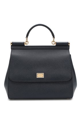 Женская сумка sicily medium new DOLCE & GABBANA темно-синяя цвета, арт. 0116/BB6235/A1001 купить в ЦУМ | Фото №1 Сумка Sicily medium new Dolce & Gabbana темно-синяя цвета | Фото №1