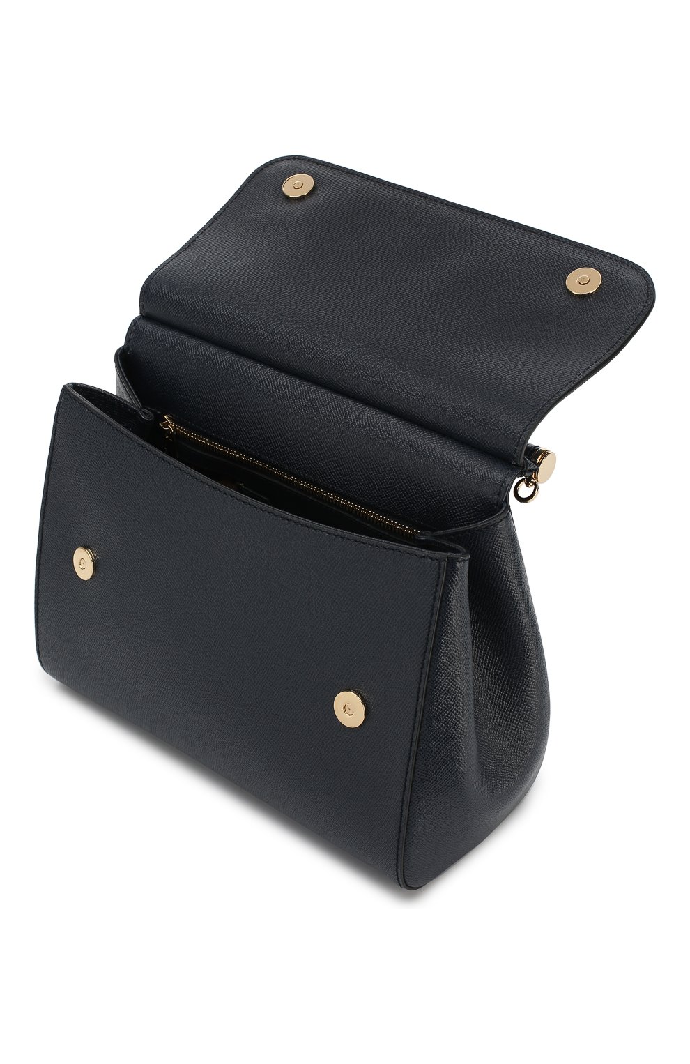 Женская сумка sicily medium new DOLCE & GABBANA темно-синяя цвета, арт. 0116/BB6235/A1001 купить в ЦУМ | Фото №4 Сумка Sicily medium new Dolce & Gabbana темно-синяя цвета | Фото №4