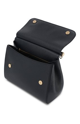 Женская сумка sicily medium new DOLCE & GABBANA темно-синяя цвета, арт. 0116/BB6235/A1001 купить в ЦУМ | Фото №4 Сумка Sicily medium new Dolce & Gabbana темно-синяя цвета | Фото №4