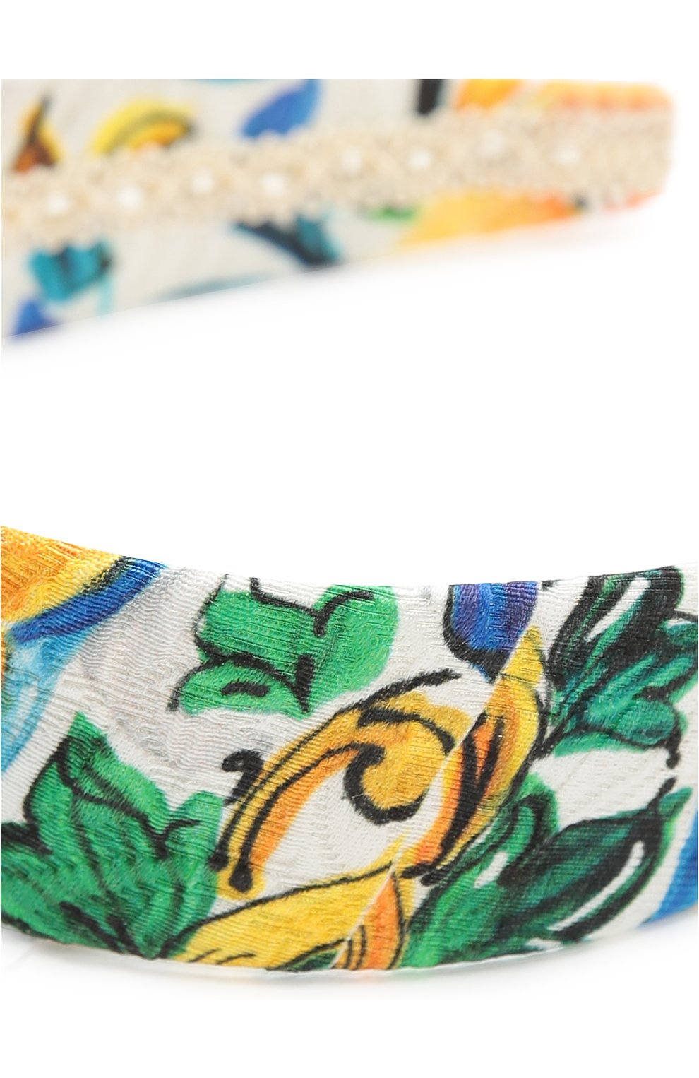 Ободок с принтом Majolica Dolce & Gabbana разноцветного цвета, арт. 0131/LB1L80/FPM5E в ЦУМ | Фото №2 Ободок с принтом Majolica Dolce & Gabbana разноцветного цвета | Фото №2