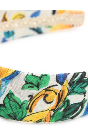 Ободок с принтом Majolica Dolce & Gabbana разноцветного цвета, арт. 0131/LB1L80/FPM5E в ЦУМ | Фото №2 Ободок с принтом Majolica Dolce & Gabbana разноцветного цвета | Фото №2