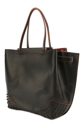 Женская сумка-шоппер wave medium TOD’S черная цвета, арт. XBWAMRA3301T0P купить в ЦУМ | Фото №3 Сумка-шоппер Wave medium Tod’s черная цвета | Фото №3