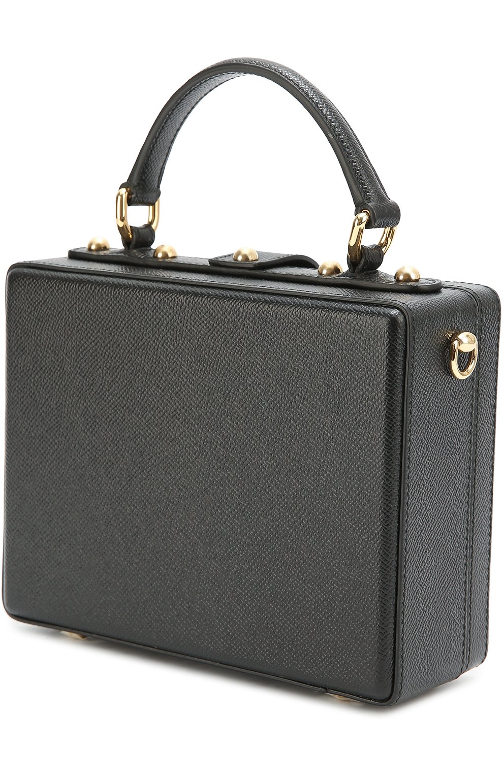 Женская сумка dolce box с аппликацией dg family DOLCE & GABBANA черная цвета, арт. 0116/BB5970/AB513 купить в ЦУМ | Фото №3 Сумка Dolce Box с аппликацией DG Family Dolce & Gabbana черная цвета | Фото №3