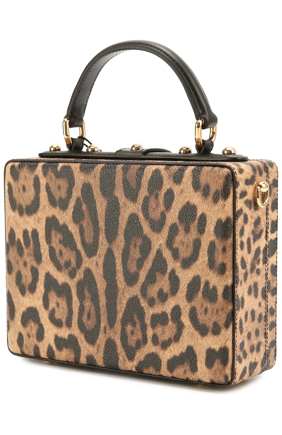 Женская сумка dolce box с аппликацией dg family DOLCE & GABBANA леопардовая цвета, арт. 0116/BB5970/AB516 купить в ЦУМ | Фото №3 Сумка Dolce Box с аппликацией DG Family Dolce & Gabbana леопардовая цвета | Фото №3