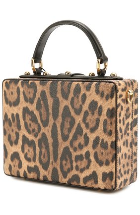 Женская сумка dolce box с аппликацией dg family DOLCE & GABBANA леопардовая цвета, арт. 0116/BB5970/AB516 купить в ЦУМ | Фото №3 Сумка Dolce Box с аппликацией DG Family Dolce & Gabbana леопардовая цвета | Фото №3