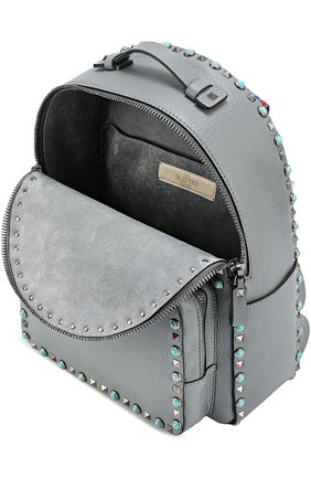 Кожаный рюкзак Rockstud Rolling с вышитым ремнем | Фото №4 Кожаный рюкзак Rockstud Rolling с вышитым ремнем | Фото №4