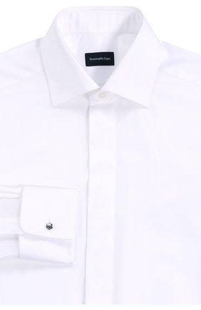 Мужская хлопковая сорочка с воротником акула ERMENEGILDO ZEGNA белого цвета по цене 29950 руб., арт. 8019509MD0BR | Фото 1 Мужская хлопковая сорочка с воротником акула ERMENEGILDO ZEGNA белого цвета, арт. 8019509MD0BR | Фото 1