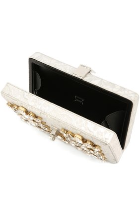 Клатч Dolce Box с отделкой стразами Dolce & Gabbana, серебряного цвета, арт. 0116/BB6102/AD522 в ЦУМ | Фото №4 Клатч Dolce Box с отделкой стразами Dolce & Gabbana серебряного цвета | Фото №4