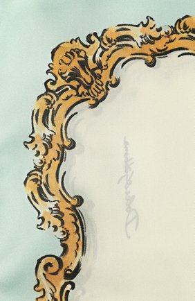Женский голубой шелковый платок с принтом Dolce & Gabbana, арт. 0136/FN090R/GD865 купить в ЦУМ | Фото №3 Шелковый платок с принтом Dolce & Gabbana голубой | Фото №3