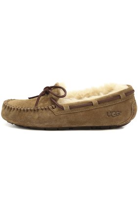 Женские светло-коричневые замшевые мокасины с бантом UGG, арт. 5612 купить в ЦУМ | Фото №1 Замшевые мокасины с бантом UGG светло-коричневые | Фото №1