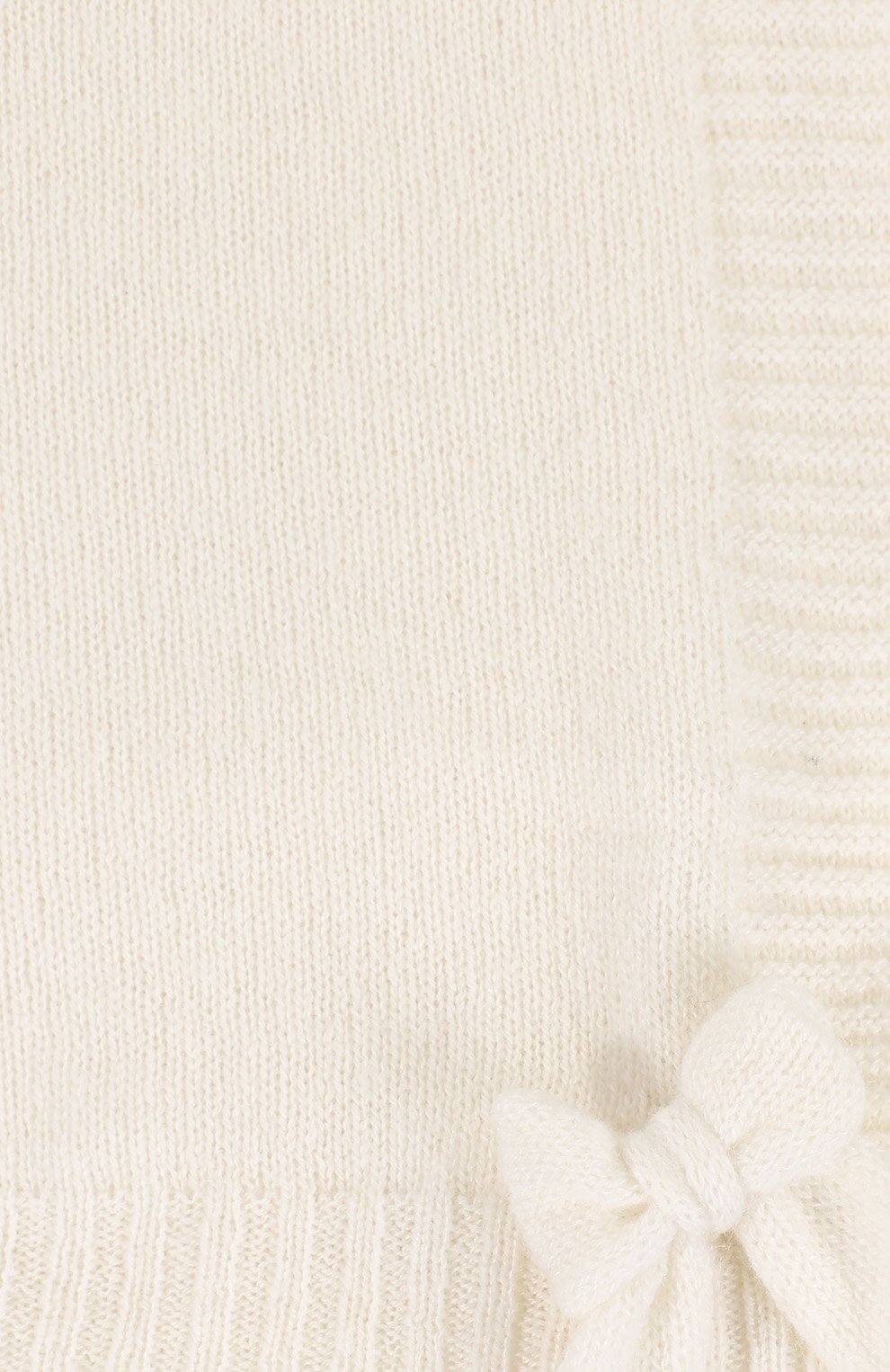 Детского одеяло из кашемира BABY T белого цвета, арт. 16AIC882C0 | Фото 3 (Материал: Текстиль, Кашемир, Шерсть; Статус проверки: Проверена категория)