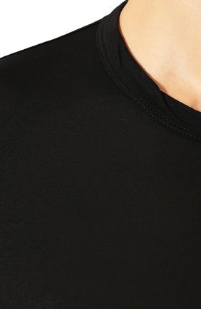Мужская хлопковая футболка JAMES PERSE черного цвета, арт. MKJ3360 | Фото 5 (Принт: Без принта; Рукава: Короткие; Длина (для топов): Стандартные; Материал внешний: Хлопок; Стили: Кэжуэл; Статус проверки: Проверена категория)