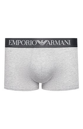 Мужские хлопковые боксеры EMPORIO ARMANI серого цвета по цене 2910 руб., арт. 111389/CC729 | Фото 1 Мужские хлопковые боксеры EMPORIO ARMANI серого цвета, арт. 111389/CC729 | Фото 1