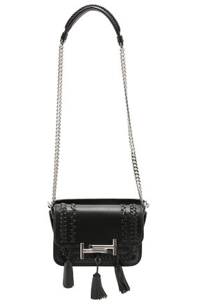 Сумка Double T Mini с плетением и кистями | Фото №1 Сумка Double T Mini с плетением и кистями | Фото №1
