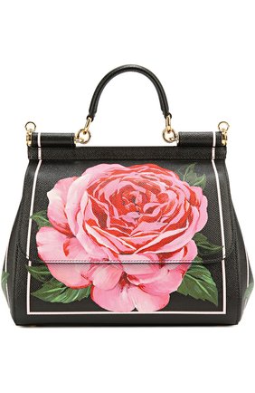 Женская сумка sicily medium с принтом DOLCE & GABBANA розовая цвета, арт. 0116/BB6002/AC826 купить в ЦУМ | Фото №1 Сумка Sicily medium с принтом Dolce & Gabbana розовая цвета | Фото №1
