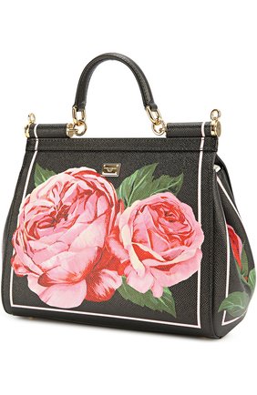Женская сумка sicily medium с принтом DOLCE & GABBANA розовая цвета, арт. 0116/BB6002/AC826 купить в ЦУМ | Фото №3 Сумка Sicily medium с принтом Dolce & Gabbana розовая цвета | Фото №3