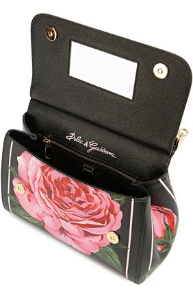 Женская сумка sicily medium с принтом DOLCE & GABBANA розовая цвета, арт. 0116/BB6002/AC826 купить в ЦУМ | Фото №4 Сумка Sicily medium с принтом Dolce & Gabbana розовая цвета | Фото №4