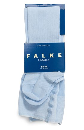 Детские колготки из хлопка FALKE голубого цвета по цене 1405 руб., арт. 13625 | Фото 1 Детские колготки из хлопка FALKE голубого цвета, арт. 13625 | Фото 1