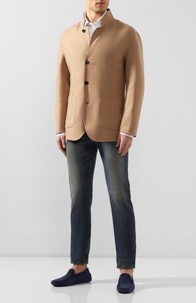 Мужские замшевые мокасины gommino driver TOD’S темно-синего цвета по цене 37450 руб., арт. XXM0GW0S570RE0 | Фото 2 Мужские замшевые мокасины gommino driver TOD’S темно-синего цвета, арт. XXM0GW0S570RE0 | Фото 2