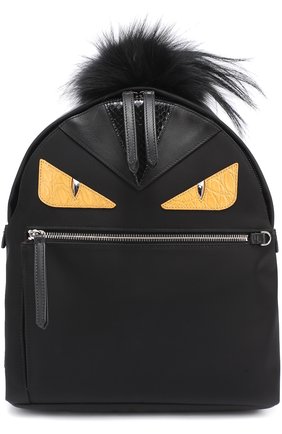 Рюкзак Bag Bugs с отделкой из меха и комбинированной кожи | Фото №1 Рюкзак Bag Bugs с отделкой из меха и комбинированной кожи | Фото №1
