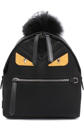 Рюкзак Bag Bugs Mini с отделкой из меха и комбинированной кожи | Фото №1 Рюкзак Bag Bugs Mini с отделкой из меха и комбинированной кожи | Фото №1