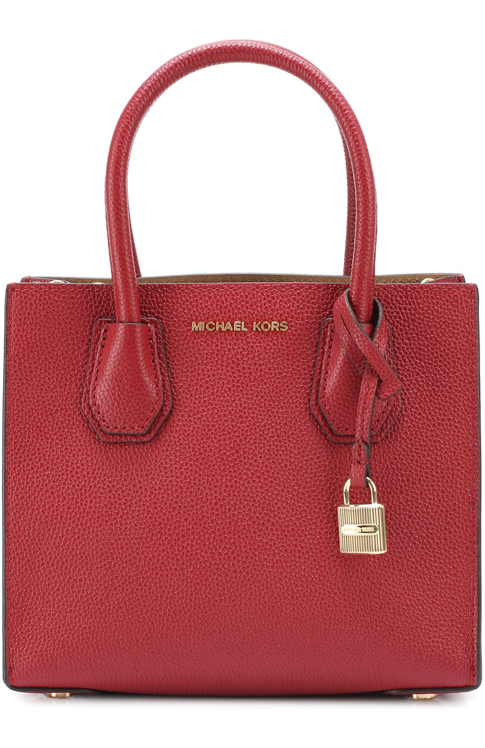 Сумка-тоут Mercer Medium MICHAEL Michael Kors бордовая цвета | Фото №1