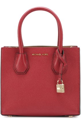 Женская сумка-тоут mercer medium MICHAEL MICHAEL KORS бордовая цвета, арт. 30F6GM9M2L купить в ЦУМ | Фото №1 Сумка-тоут Mercer Medium MICHAEL Michael Kors бордовая цвета | Фото №1