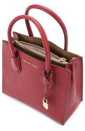Женская сумка-тоут mercer medium MICHAEL MICHAEL KORS бордовая цвета, арт. 30F6GM9M2L купить в ЦУМ | Фото №4 Сумка-тоут Mercer Medium MICHAEL Michael Kors бордовая цвета | Фото №4