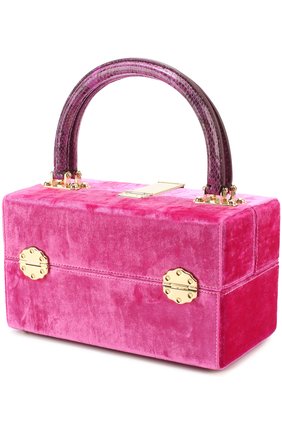 Сумка Dolce Box с отделкой бархатом Dolce & Gabbana, фуксия цвета, арт. 0116/BB6238/A8I69 в ЦУМ | Фото №3 Сумка Dolce Box с отделкой бархатом Dolce & Gabbana фуксия цвета | Фото №3