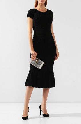 Клатч Dolce Box с кружевом Dolce & Gabbana, белого цвета, арт. 0116/BB6232/AD762 в ЦУМ | Фото №2 Клатч Dolce Box с кружевом Dolce & Gabbana белого цвета | Фото №2