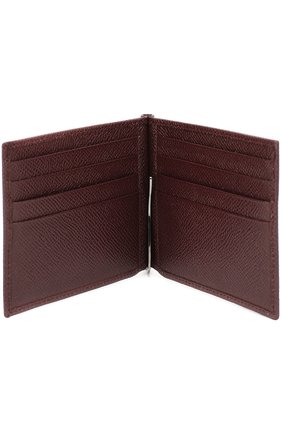 Кожаный зажим для денег Dolce & Gabbana, бордового цвета, арт. 0115/BP1920/A1001 в ЦУМ | Фото №3 Кожаный зажим для денег Dolce & Gabbana бордового цвета | Фото №3