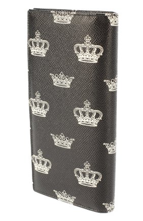 Кожаный бумажник с отделением для кредитных карт Dolce & Gabbana, черного цвета, арт. 0115/BP1670/AB059 в ЦУМ | Фото №2 Кожаный бумажник с отделением для кредитных карт Dolce & Gabbana черного цвета | Фото №2