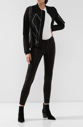 Женские кожаные брюки J BRAND черного цвета по цене 98950 руб., арт. L8001/G | Фото 2 Женские кожаные брюки J BRAND черного цвета, арт. L8001/G | Фото 2
