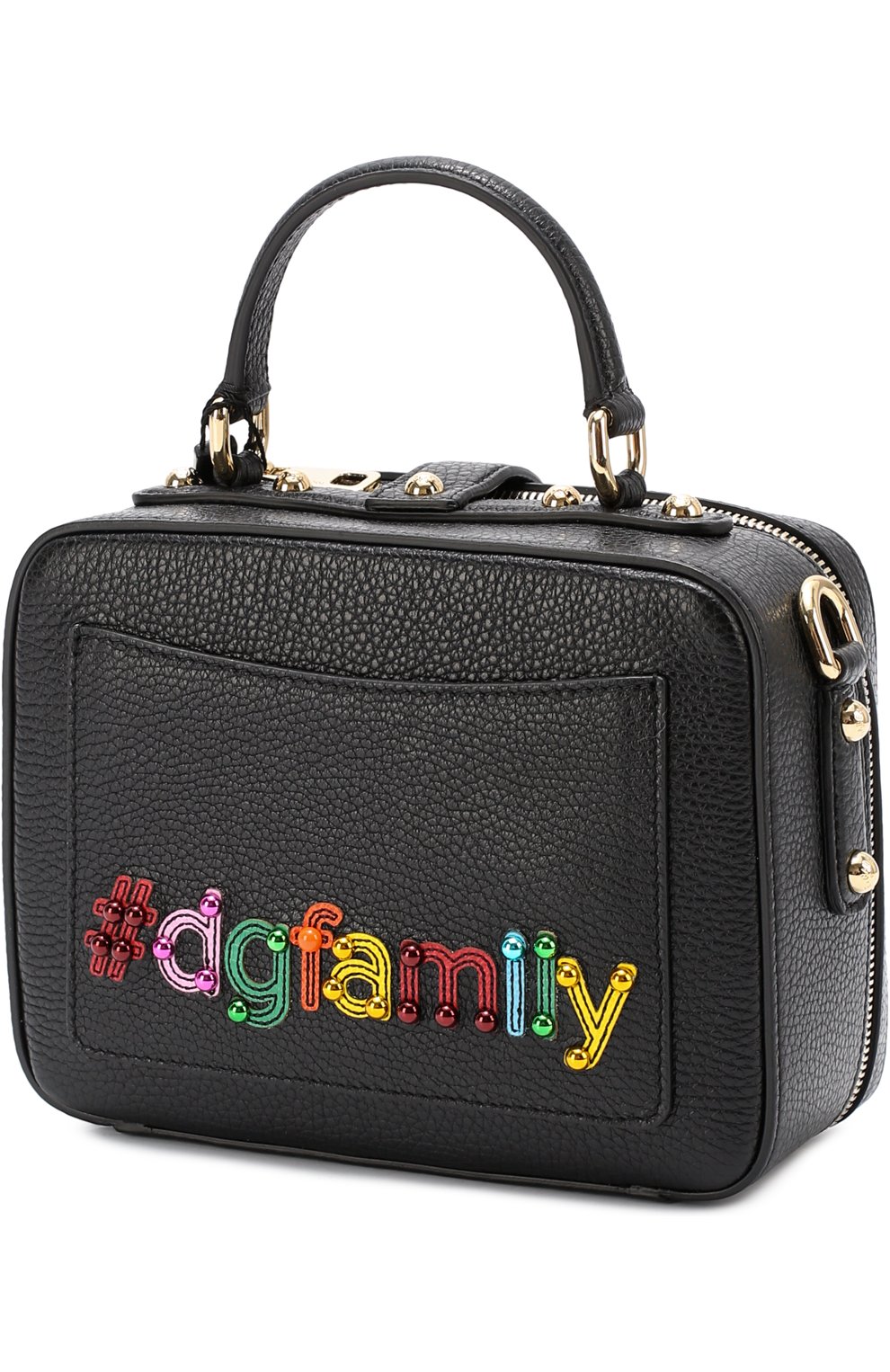 Сумка Dolce Soft с аппликацией DG Family | Фото №3 Сумка Dolce Soft с аппликацией DG Family | Фото №3