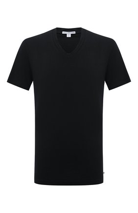 Мужская хлопковая футболка JAMES PERSE черного цвета, арт. MLJ3352 | Фото 1 (Длина (для топов): Стандартные; Материал внешний: Хлопок; Рукава: Короткие; Статус проверки: Проверена категория)