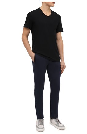 Мужская хлопковая футболка JAMES PERSE черного цвета, арт. MLJ3352 | Фото 2 (Длина (для топов): Стандартные; Материал внешний: Хлопок; Рукава: Короткие; Статус проверки: Проверена категория)