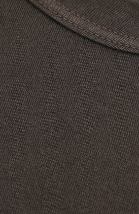 Мужская хлопковая футболка JAMES PERSE хаки цвета, арт. MLJ3311 | Фото 5 (Рукава: Короткие; Длина (для топов): Стандартные; Региональные ограничения белый список (Axapta Mercury): RU; Материал внешний: Хлопок)