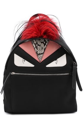 Рюкзак Bag Bugs с отделкой из меха и комбинированной кожи | Фото №1 Рюкзак Bag Bugs с отделкой из меха и комбинированной кожи | Фото №1