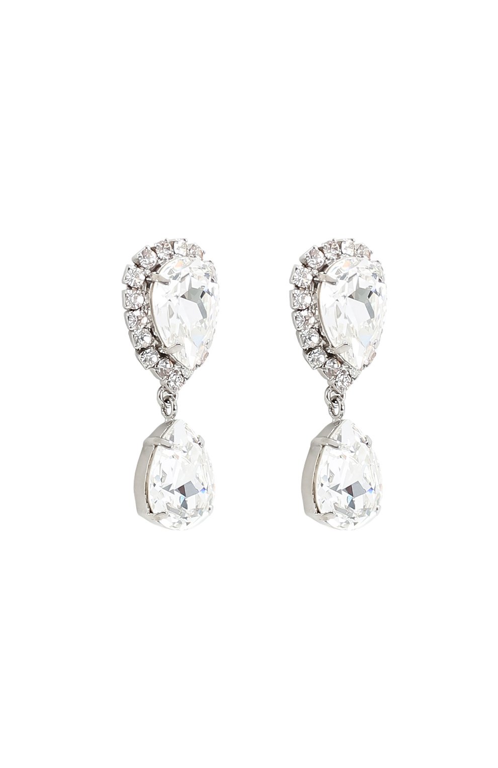 Женские серебряные серьги-клипсы с кристаллами swarovski Dolce & Gabbana, арт. 0136/WEJ2N2/W0001 купить в ЦУМ | Фото №2 Серьги-клипсы с кристаллами Swarovski Dolce & Gabbana серебряные | Фото №2