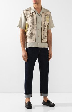Мужские кожаные мокасины gucci signature GUCCI черного цвета по цене 39300 руб., арт. 431063/CWD20 | Фото 2 Мужские кожаные мокасины gucci signature GUCCI черного цвета, арт. 431063/CWD20 | Фото 2