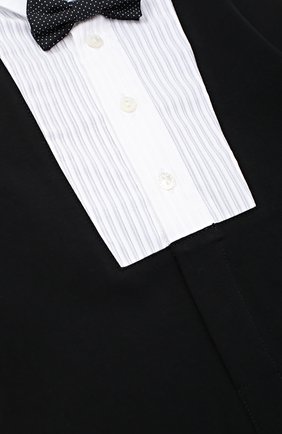 Комбинезон из хлопка с бабочкой Dolce & Gabbana черно-белого цвета, арт. 0131/L1J0M2/G7JTD в ЦУМ | Фото №3 Комбинезон из хлопка с бабочкой Dolce & Gabbana черно-белого цвета | Фото №3