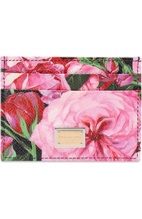 Кожаный кардхолдер с принтом Dolce & Gabbana, розового цвета, арт. 0116/BI0330/AC826 в ЦУМ | Фото №1 Кожаный кардхолдер с принтом Dolce & Gabbana розового цвета | Фото №1