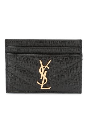 Женский футляр для кредитных карт monogram SAINT LAURENT черного цвета по цене 18600 руб., арт. 423291/B0W01 | Фото 1 Женский футляр для кредитных карт monogram SAINT LAURENT черного цвета, арт. 423291/B0W01 | Фото 1