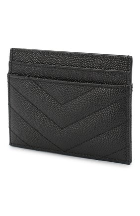 Женский футляр для кредитных карт monogram SAINT LAURENT черного цвета по цене 18600 руб., арт. 423291/B0W01 | Фото 2 Женский футляр для кредитных карт monogram SAINT LAURENT черного цвета, арт. 423291/B0W01 | Фото 2