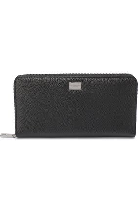 Кожаное портмоне Dolce & Gabbana, черного цвета, арт. 0115/BP1672/A1001 в ЦУМ | Фото №1 Кожаное портмоне Dolce & Gabbana черного цвета | Фото №1