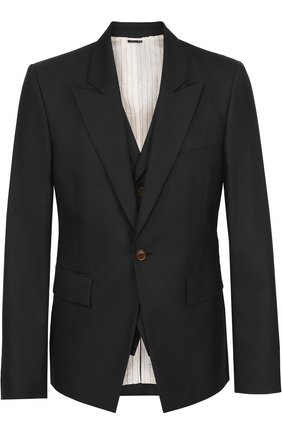 Мужской темно-серый шерстяной приталенный пиджак Vivienne Westwood, арт. S25BN0330/S45248 купить в ЦУМ | Фото №1 Шерстяной приталенный пиджак Vivienne Westwood темно-серый | Фото №1