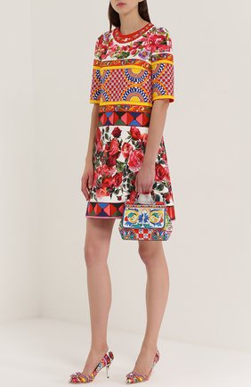 Женская сумка sicily small с принтом DOLCE & GABBANA разноцветная цвета, арт. 0116/BB6003/AC597 купить в ЦУМ | Фото №2 Сумка Sicily small с принтом Dolce & Gabbana разноцветная цвета | Фото №2