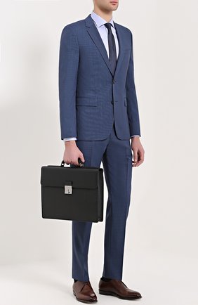 Мужской черный кожаный портфель ufficio с замком Dolce & Gabbana, арт. 0115/BM1101/AC462 купить в ЦУМ | Фото №2 Кожаный портфель Ufficio с замком Dolce & Gabbana черный | Фото №2